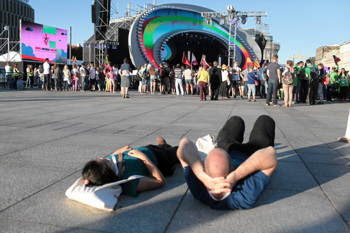 21.07.2016 Warszawa , Plac Pilsudskiego . Koncert z okazji Swiatowych Dni Mlodziezy . Fot . Krzysztof Miller / Agencja Gazeta