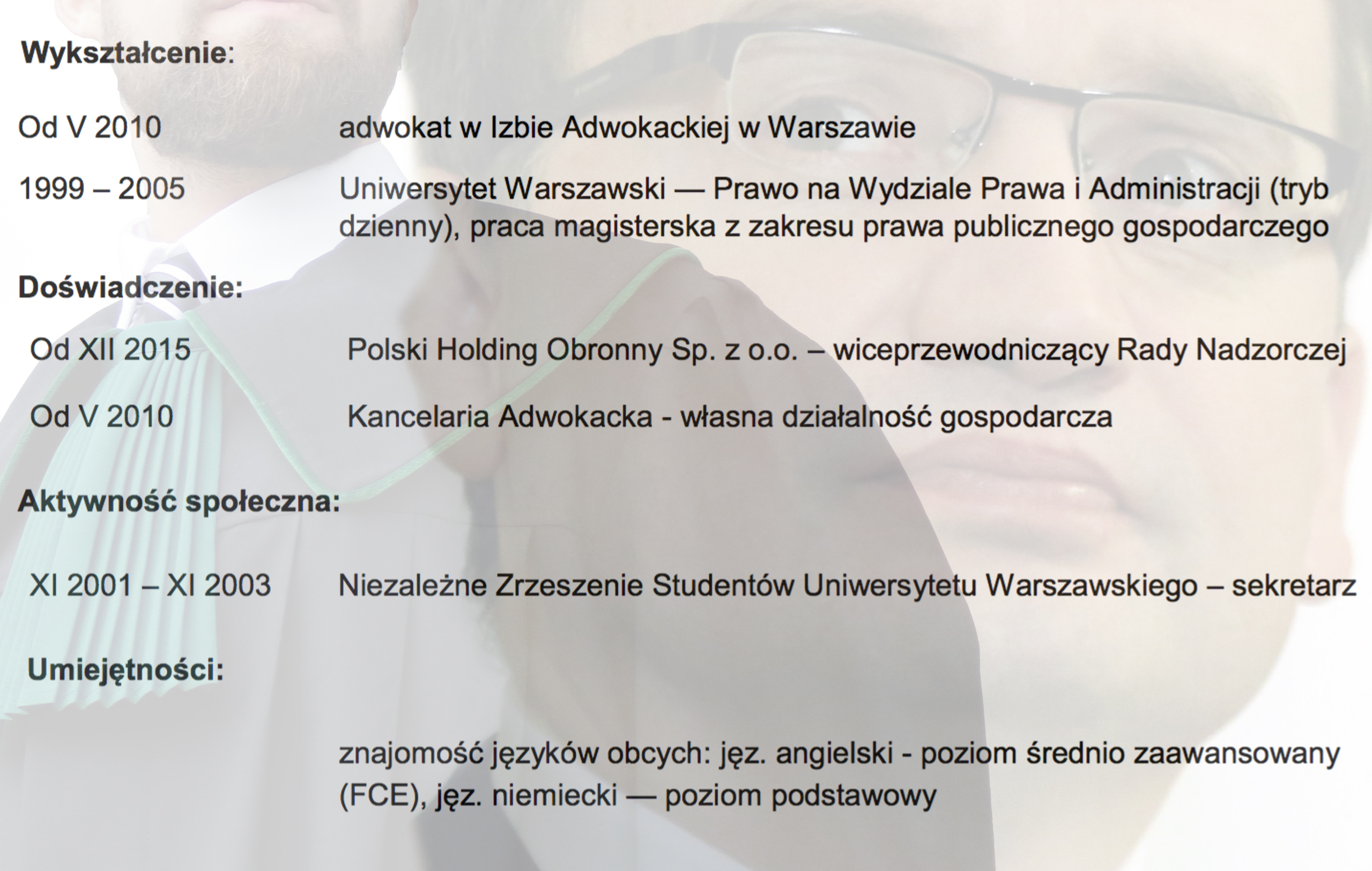 CV Bartłomieja Litwińczuka