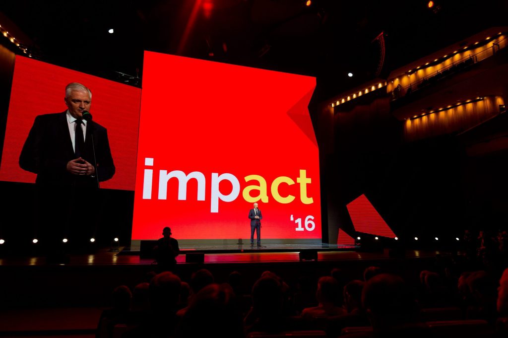 15.06.2016 Krakow , Centrum Kongresowe ICE . Wicepremier i minister nauki Jaroslaw Gowin podczas kongresu " Impact'16: 4.0 Economy " . Fot. Lukasz Krajewski / Agencja Gazeta