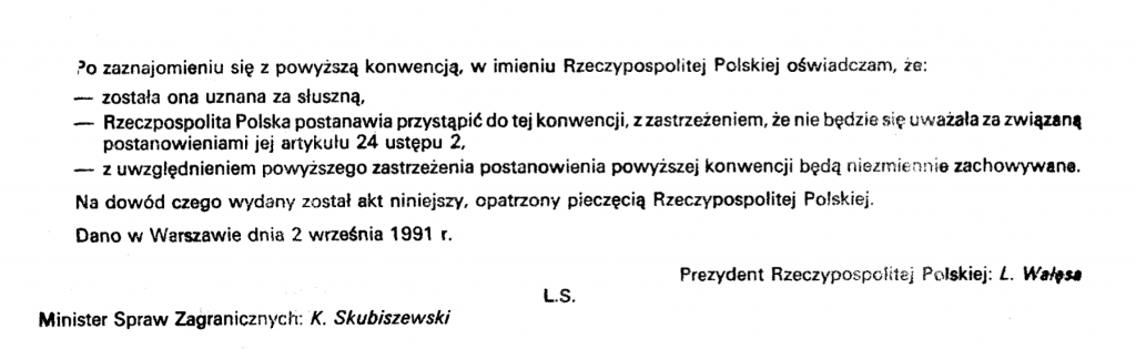 Dziennik Ustaw z 1991 roku