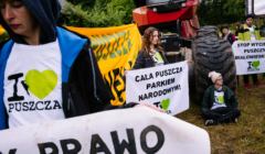 IV blokada wycinki Puszczy Białowieskiej 13 czerwca 2017