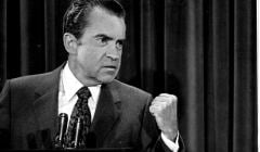 Richard Nixon at a news conference