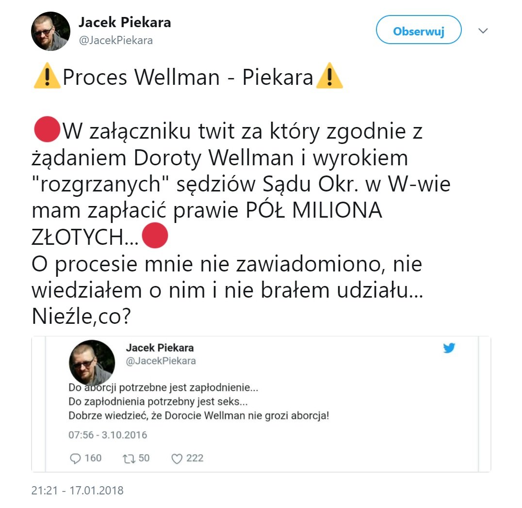 Dlaczego Sąd Skorupkowy Nosił Taką Nazwę Dlaczego sąd wydał zaocznie wyrok w sprawie chamskiego wpisu Jacka