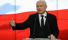 Konferencja prezesa PiS Jaroslawa Kaczynskiego