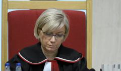 Julia Przyłębska podczas rozprawy w sprawie nowelizacjii ustawy o Trybunale Konstytucyjnym
