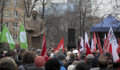 Odsloniecie pomnika Ignacego Daszynskiego w Warszawie