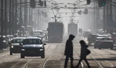 Na zdjęciu: Wysokie zanieczyszczenie powietrza spowodowane wzmozonym ogrzewaniem w okresie silnych mrozow