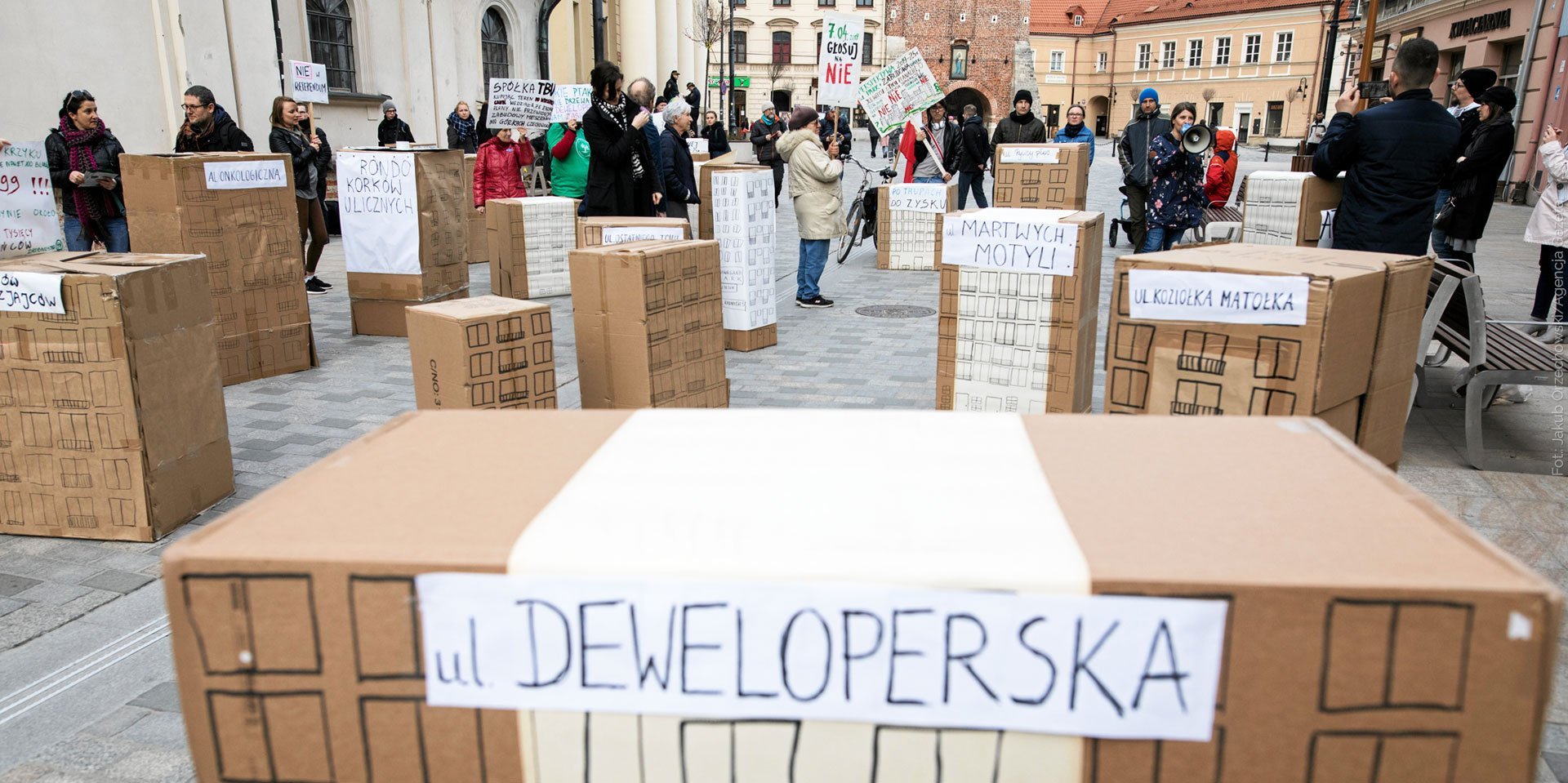 Happening przeciw zabudowie Górek Czechowskich