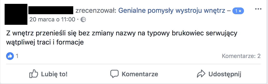 Fanpejdż na Facebooku należący do siatki Konrada Piotrowskiego i Marty Sz., szerzącej fake newsy i rosyjską propagandę oraz promującej prawicowe media.