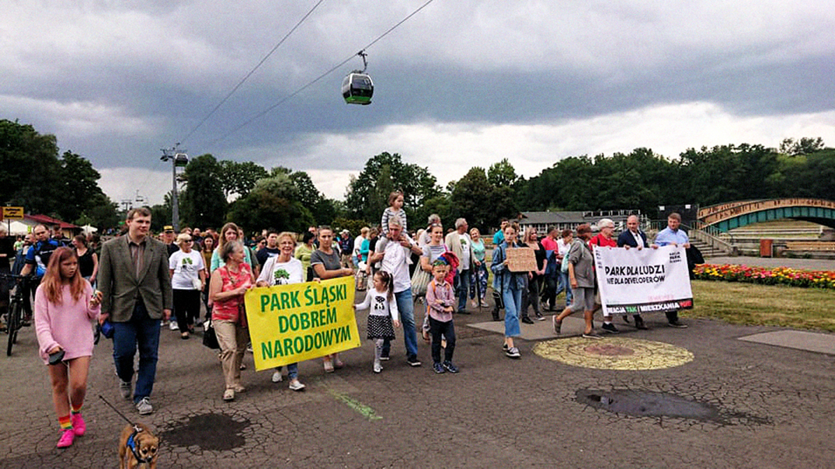 Marsz Milczenia w Parku Śląskim; fot.: Wojciech Wiatr