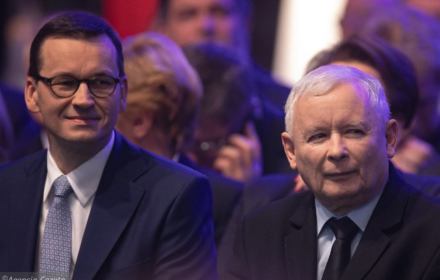 Mateusz Morawiecki i Jaroslaw Kaczynski