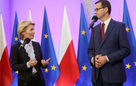 Ursula von der Leyen i Mateusz Morawiecki