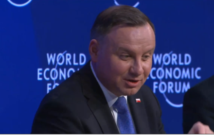 Andrzej Duda, Davos, debata o przyszłości NATO Andrzej Duda, Davos, debata o przyszłości NATO
