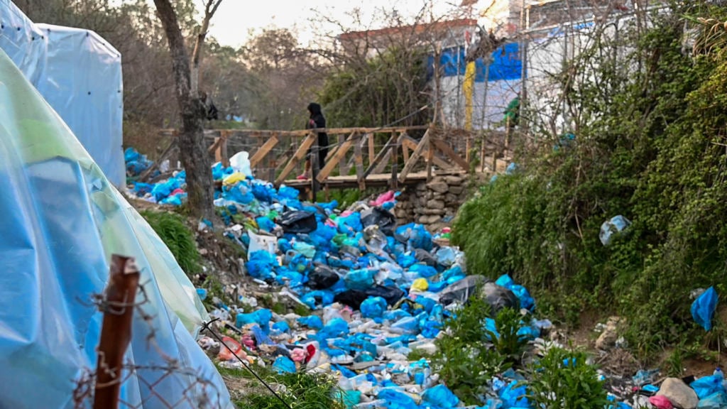 Obóz dla uchodźców na wyspie Lesbos