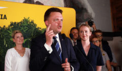 Przemówienie Szymona Hołowni na wieczorze wyborczym