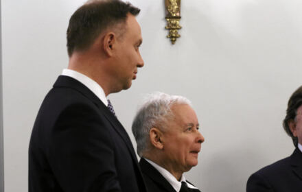 Weto nadziei Andrzej Duda i Jarosław Kaczyński