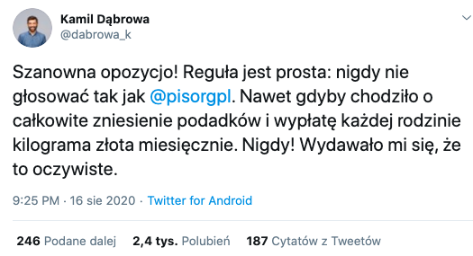 Kamil Dąbrowa o podwyżkach i głosowaniu z PiS