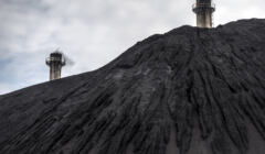 zwały węgla w kopalni Halemba