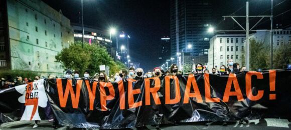 Protest po wyroku TK w sprawie aborcji 22.10.2020