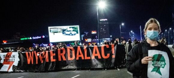 Protest po wyroku TK w sprawie aborcji 22.10.2020