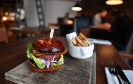 Ed Red w Krakowie, wegański burger Wegański burger w Ed Red w Krakowie