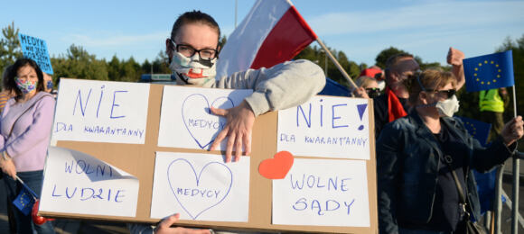 protest na granicy polsko-niemieckiej przeciwko kwarantannie