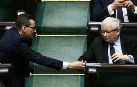 Mateusz Morawiecki i Jarosław Kaczyński