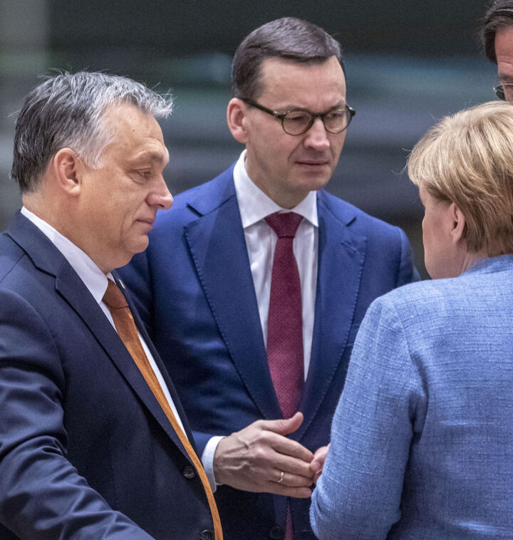 Mateusz Morawiecki, Viktor Orban, Angela Merkel