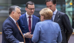 Mateusz Morawiecki, Viktor Orban, Angela Merkel