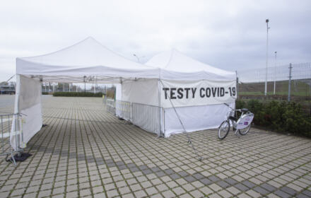 Wrocław, namiot do testów COVID