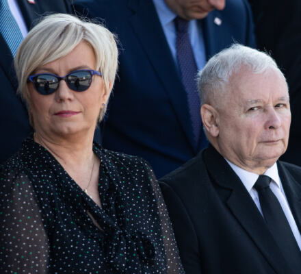 Julia Przyłębska i Jarosław Kaczyński