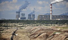Kominy elektrociepłowni węglowej w Polsce