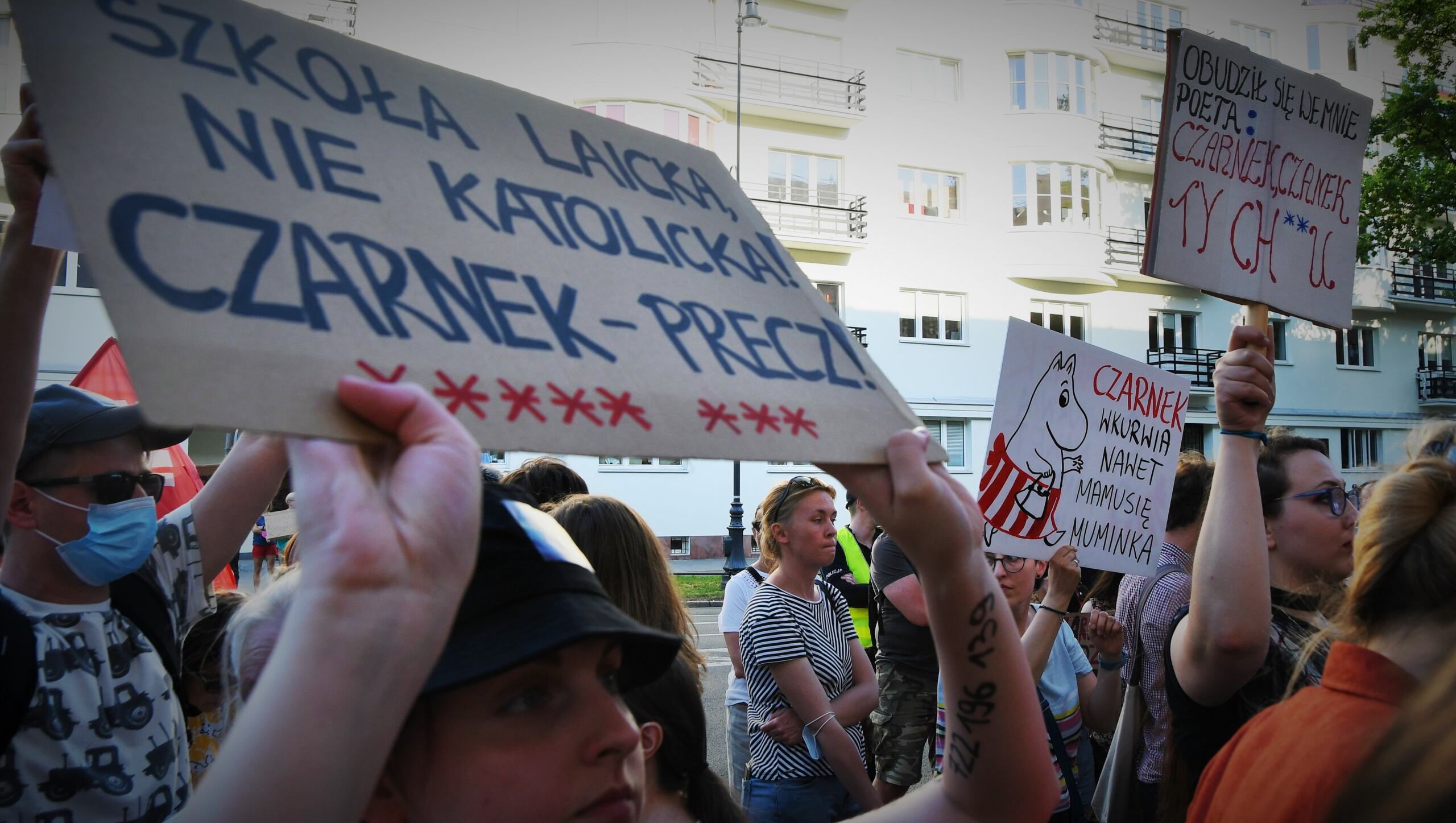 Protest przeciwko reformom Czarnka