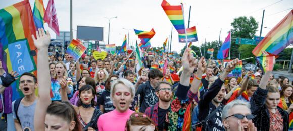 10.07.2019 Poznan , Marsz Rownosci po raz 16. przechodzi ulicami Poznania .
