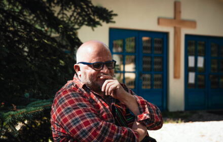 29.08.2017 Nowy Klincz , Osada , Wspolnota Burego Misia , zalozyciel ks. Kuba Czeslaw Marchewicz