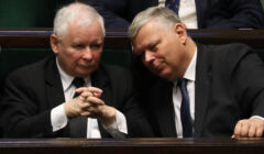 Jarosław Kaczyński i Marek Suski