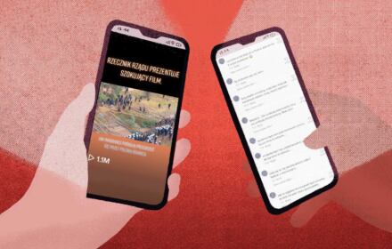 Na ilustracji telefony z włączoną aplikacją TikTok