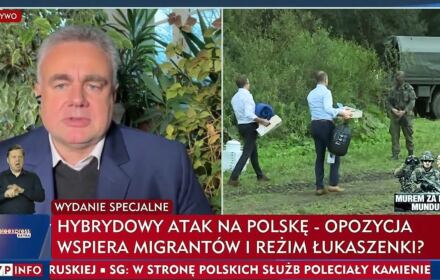 Tomasz Sakiewicz w programie TVP Info