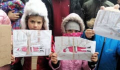 Dzieci w ośrodku po białoruskiej stronie