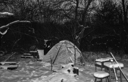 Bezdomność zimą, fot. Karol Grygoruk RATS Agency