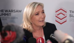 Marine Le Pen w Warszawie