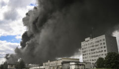 pożar w Ukrainie