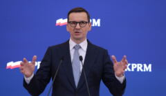 Warszawa Konferencja prasowa premiera Mateusza Morawieckiego .