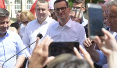 Premier Mateusz Morawiecki na spotkaniu z wyborcami
