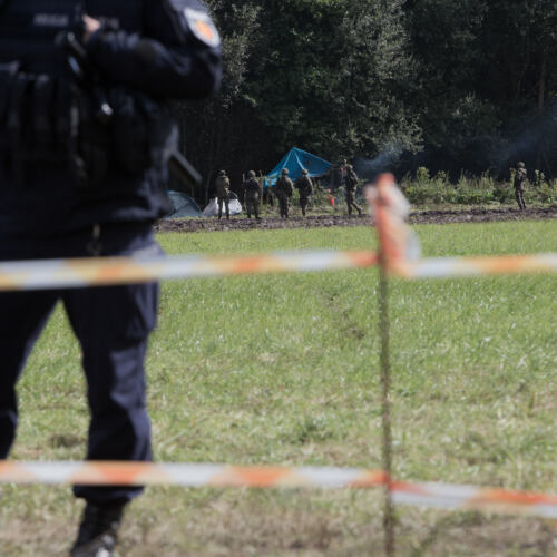 Usnarz Górny – Afgańczycy przetrzymywani na granicy Usnarz Górny, 01.09.2021. Polskie służby nie dopuszczają pomocy do Afgańczyków przetrzymywanych na granicy
