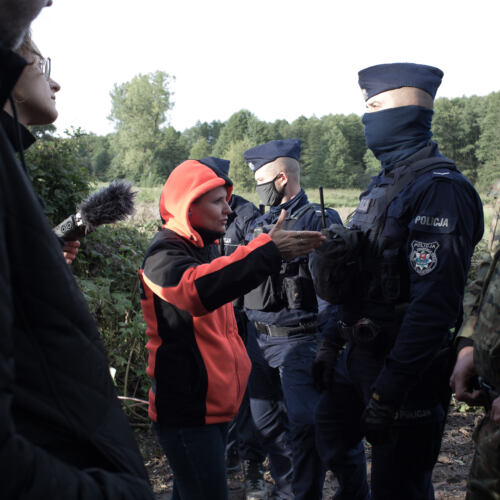 Usnarz Górny – Afgańczycy przetrzymywani na granicy Usnarz Górny, 01.09.2021. Polskie służby nie dopuszczają pomocy do Afgańczyków przetrzymywanych na granicy