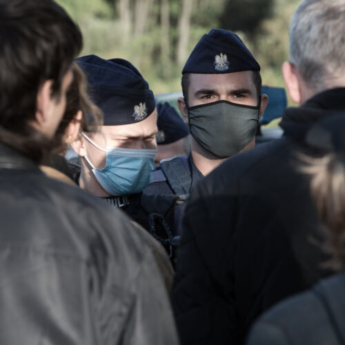 Usnarz Górny – Afgańczycy przetrzymywani na granicy Usnarz Górny, 01.09.2021. Polskie służby nie dopuszczają pomocy do Afgańczyków przetrzymywanych na granicy