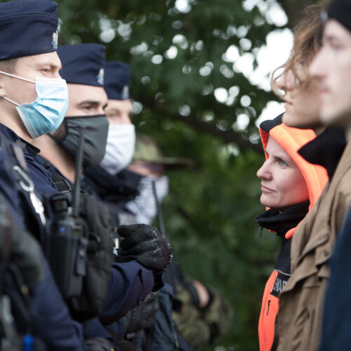 Usnarz Górny – Afgańczycy przetrzymywani na granicy Usnarz Górny, 01.09.2021. Polskie służby nie dopuszczają pomocy do Afgańczyków przetrzymywanych na granicy